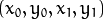 (x_{0}, y_{0}, x_{1}, y_{1})