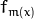 f_{m(x)}