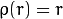 \rho (r) = r