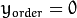 y_{order} = 0