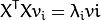 X^{T} X v_{i} = \lambda_{i} v{i}