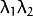 \lambda_{1}\lambda_{2}