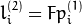 l^{(2)}_i = F p^{(1)}_i