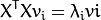 X^{T} X v_{i} = \lambda_{i} v{i}