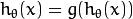 h_\theta(x) = g(h_\theta(x))