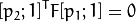 [p_2; 1]^T F [p_1; 1] = 0