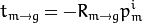 t_{m\rightarrow g} = -R_{m\rightarrow g}p^i_m